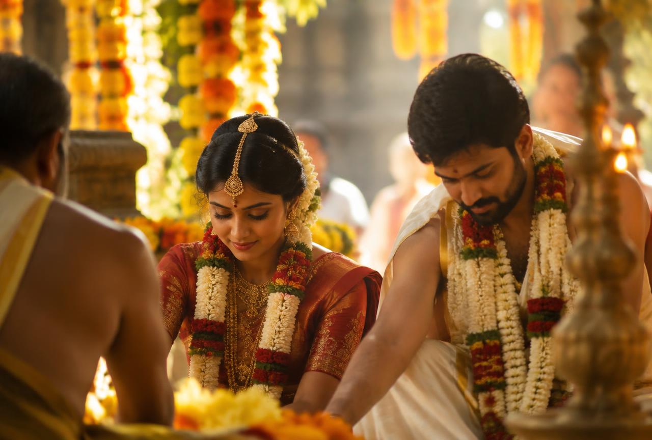 Aarthi & Karthik — Perur Temple, Coimbatore